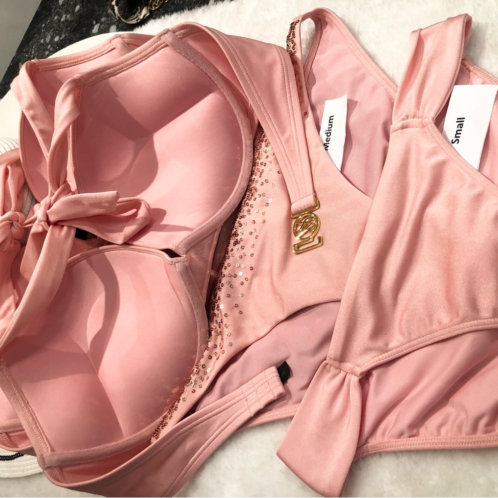 SOLD OUT on posh Canada 🇨🇦 VS bikini bombshell embellished 34D&various bottoms - Picture 14 of 16